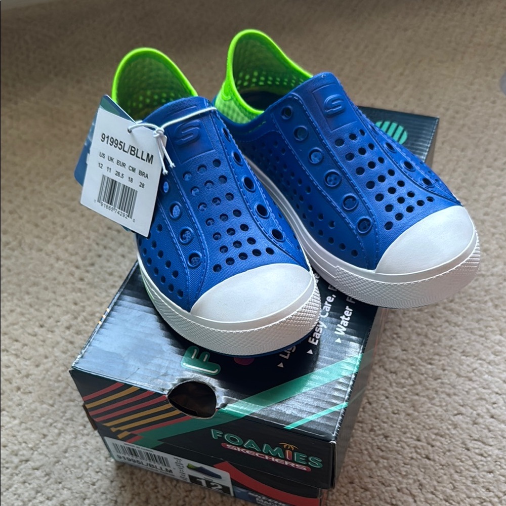 Skechers Kids Blue and Green Shoes